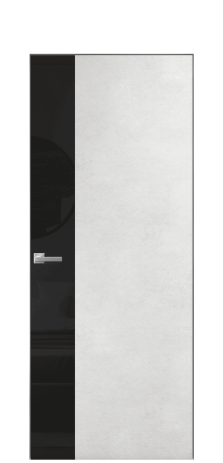 Дверь межкомнатная Vetro 19 Цвет Бетон известковый Покрытие ПВХ ORIGINAL Наличник Скрытый короб хром Цена 45300