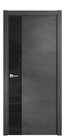 Дверь межкомнатная Vetro 19 Цвет Камень темный Покрытие ПВХ ORIGINAL Наличник L 75 Цена 38400