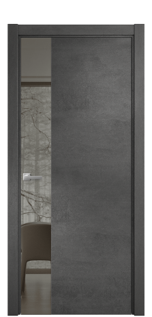 Дверь межкомнатная Vetro 19 Цвет Камень темный Покрытие ПВХ ORIGINAL Наличник L 75 Цена 39150
