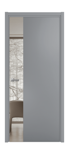 Дверь межкомнатная Vetro 19 Цвет Гриджио Покрытие Эмаль  Наличник L 50 Цена 52338