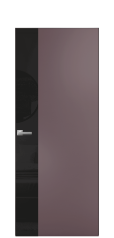 Дверь межкомнатная Vetro 19 Цвет Лиловый Покрытие Эмаль  Наличник Скрытый короб хром Цена 51563