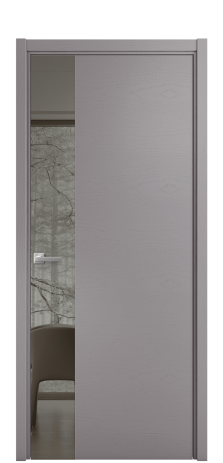 Дверь межкомнатная Vetro 19 Цвет Ясень Ирис Покрытие Шпон крашеный  Наличник L 50 Цена 53825