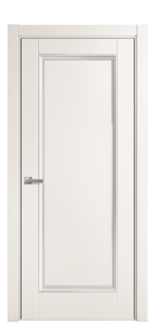 Дверь межкомнатная Sienna 1 Цвет Молочный Покрытие Эмаль  Наличник L 75 Цена 45114