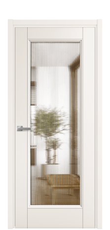 Дверь межкомнатная Savona Цвет Молочный Покрытие Эмаль  Наличник L 50 Цена 58775