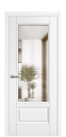 Дверь межкомнатная Savona 2B Цвет Белый Покрытие Эмаль  Наличник L 50 Цена 52245
