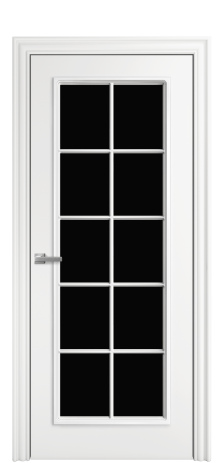 Дверь межкомнатная Амелия 10 Цвет Белый Покрытие Эмаль  Наличник M 85 Цена 78350