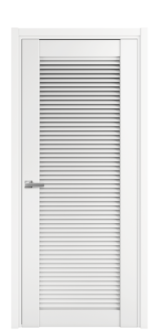 Дверь межкомнатная Жалюзи 1 Цвет Белый Покрытие Эмаль  Наличник L 50 Цена 47265