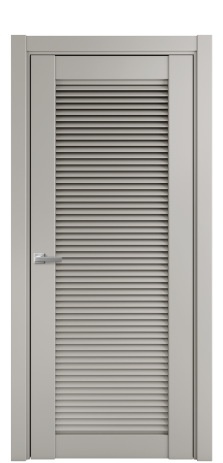 Дверь межкомнатная Жалюзи 1 Цвет Серый Шелк Покрытие Эмаль  Наличник L 75 Цена 54475
