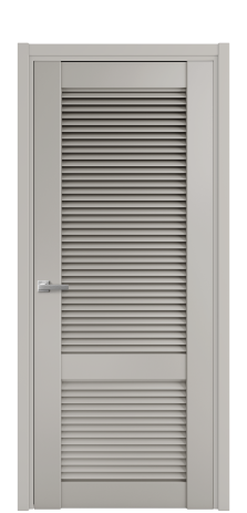 Дверь межкомнатная Жалюзи 2 Цвет Серый Шелк Покрытие Эмаль  Наличник L 50 Цена 54475