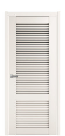 Дверь межкомнатная Жалюзи 2 Цвет Молочный Покрытие Эмаль  Наличник L 50 Цена 55175