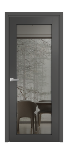 Дверь межкомнатная Strada 11 Цвет Антрацит Покрытие Эмаль  Наличник L 50 Цена 48925