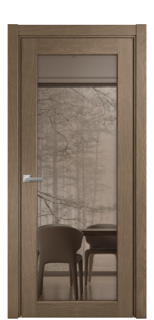 Дверь межкомнатная Strada 11 Цвет Дуб Мускат Покрытие Шпон натуральный  Наличник L 75 Цена 57500