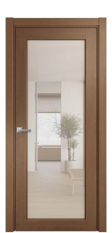 Дверь межкомнатная Strada 11 Цвет Дуб Темный Покрытие Шпон натуральный  Наличник L 75 Цена 52500