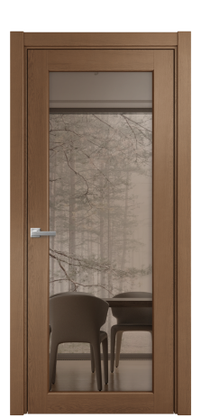 Дверь межкомнатная Strada 11 Цвет Дуб Темный Покрытие Шпон натуральный  Наличник L 75 Цена 57500