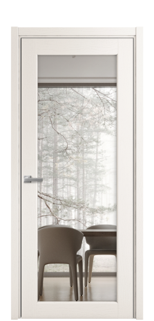 Дверь межкомнатная Strada 11 Цвет Ясень Молочный Покрытие Шпон крашеный  Наличник L 50 Цена 51625