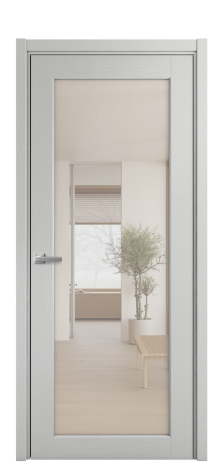 Дверь межкомнатная Strada 11 Цвет Ясень Телегрей Покрытие Шпон крашеный  Наличник L 50 Цена 49325