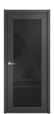 Дверь межкомнатная Strada 11 Цвет Ясень Антрацит Покрытие Шпон крашеный  Наличник L 50 Цена 49325