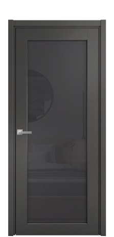 Дверь межкомнатная Strada 11 Цвет Ясень Антрацит Покрытие Шпон крашеный  Наличник L 50 Цена 49825
