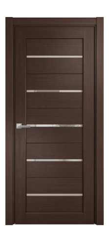 Дверь межкомнатная Strada 15 Цвет Каштановый Орех Покрытие Шпон натуральный  Наличник L 75 Цена 55100
