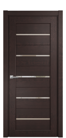 Дверь межкомнатная Strada 15 Цвет Мореный Дуб Покрытие Шпон натуральный  Наличник L 75 Цена 50750