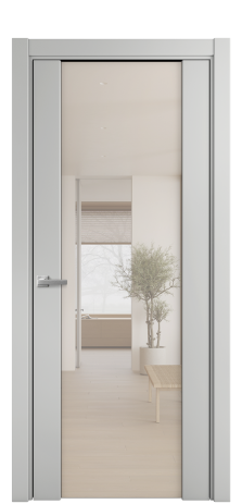 Дверь межкомнатная Варио 11 Цвет Телегрей Покрытие Эмаль  Наличник L 75 Цена 49725