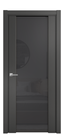 Дверь межкомнатная Варио 11 Цвет Ясень Антрацит Покрытие Шпон крашеный  Наличник L 75 Цена 50675