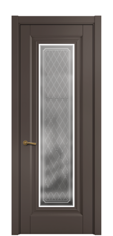 Дверь межкомнатная Элеганс 1 Цвет Коричневый Покрытие ЭМАЛИ Эмаль Наличник L 75 Цена 56288