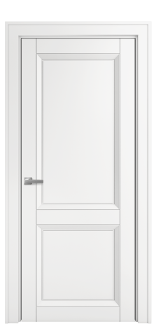 Дверь межкомнатная Belluno 2 Цвет Белый Покрытие Эмаль  Наличник Komo 90 Цена 52515