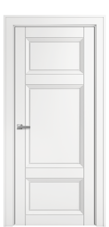Дверь межкомнатная Belluno 3 Цвет Белый Покрытие Эмаль  Наличник Komo 90 Цена 52515