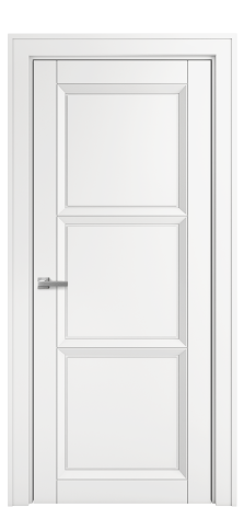 Дверь межкомнатная Belluno 3B Цвет Белый Покрытие Эмаль  Наличник Komo 90 Цена 58725
