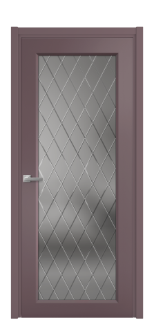 Дверь межкомнатная Stripe 1 Цвет Лиловый Покрытие Эмаль  Наличник L 50 Цена 47908