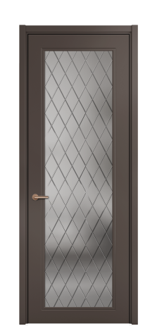 Дверь межкомнатная Страйп 1 Цвет Коричневый Покрытие ЭМАЛИ Эмаль Наличник L 50 Цена 54027