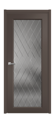 Дверь межкомнатная Stripe 1 Цвет Коричневый Покрытие Эмаль  Наличник L 50 Цена 46365