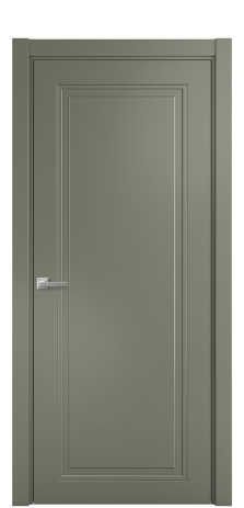 Дверь межкомнатная Страйп 1 Цвет Зеленый Покрытие Эмаль  Наличник L 75 Цена 44868