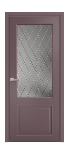 Дверь межкомнатная Stripe 2 Цвет Лиловый Покрытие Эмаль  Наличник L 50 Цена 45380