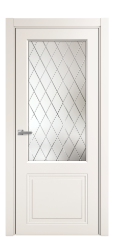 Дверь межкомнатная Stripe 2 Цвет Молочный Покрытие Эмаль  Наличник L 75 Цена 37739