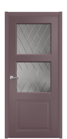 Дверь межкомнатная Страйп 3 Цвет Лиловый Покрытие Эмаль  Наличник L 50 Цена 46993