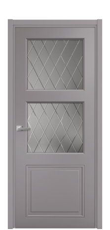 Дверь межкомнатная Страйп 3 Цвет Ирис Покрытие Эмаль  Наличник L 50 Цена 45600