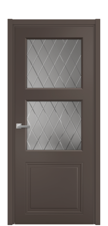 Дверь межкомнатная Stripe 3 Цвет Коричневый Покрытие Эмаль  Наличник L 50 Цена 45450