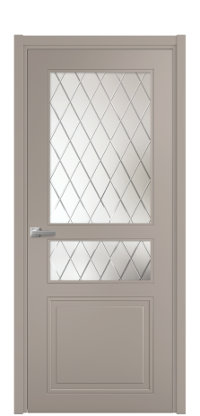 Дверь межкомнатная Страйп 4 Цвет Какао Покрытие Эмаль  Наличник L 50 Цена 43948