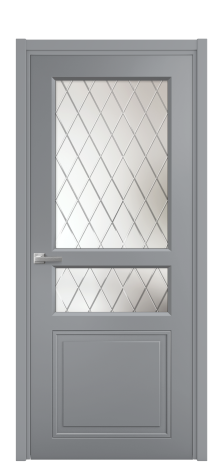 Дверь межкомнатная Stripe 4 Цвет Гриджио Покрытие Эмаль  Наличник L 50 Цена 43798