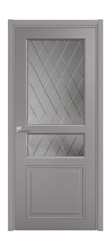 Дверь межкомнатная Stripe 4 Цвет Ирис Покрытие Эмаль  Наличник L 50 Цена 43963