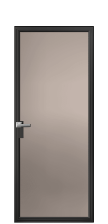 Дверь межкомнатная Фрейм 01 Цвет Черный Покрытие Алюминий  Наличник Скрытый короб Цена 72033