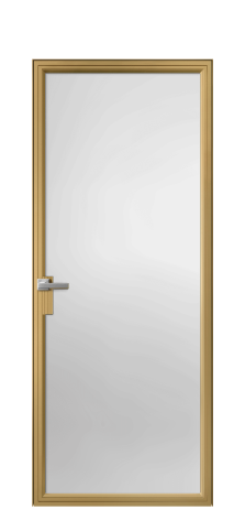 Дверь межкомнатная Фрейм 01 Цвет Латунь Покрытие Алюминий  Наличник Скрытый короб Цена 78553