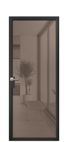 Дверь межкомнатная Frame 01 Цвет Черный Покрытие Алюминий  Наличник Скрытый короб Цена 63750