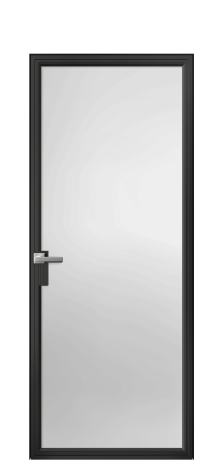 Дверь межкомнатная Frame 01 Цвет Черный Покрытие Алюминий  Наличник Скрытый короб Цена 68883