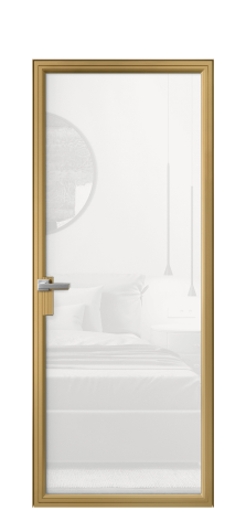 Дверь межкомнатная Frame 01 Цвет Латунь Покрытие Алюминий  Наличник Скрытый короб Цена 64756