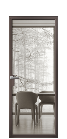 Дверь межкомнатная Frame 01 Цвет Антик Покрытие Алюминий  Наличник Скрытый короб Цена 72760