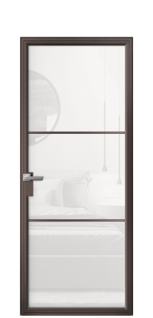 Дверь межкомнатная Frame 03 Цвет Антик Покрытие Алюминий  Наличник Скрытый короб Цена 70904