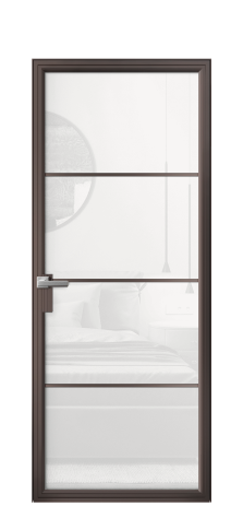 Дверь межкомнатная Frame 04 Цвет Антик Покрытие Алюминий  Наличник Скрытый короб Цена 71824